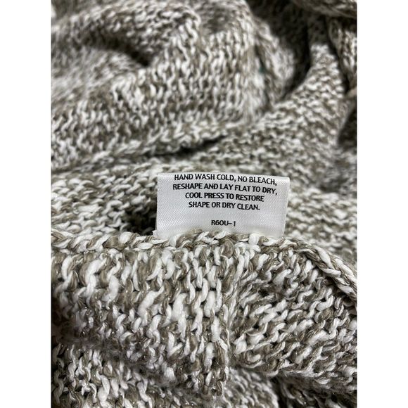 Eileen Fisher Cotton Nubble Marled Knit Open Cardigan Sweater Sz M EUC - Picture 9 of 12